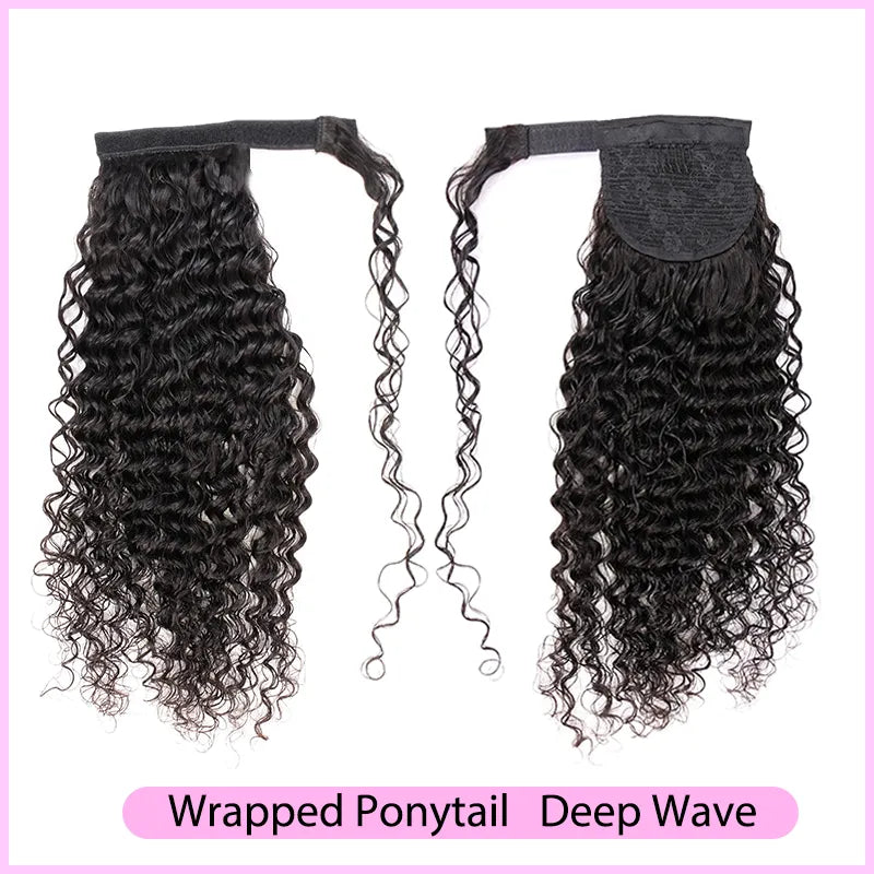 Wrapped Ponytail & Drawstring Ponytail 100% Mink Hair - TAMY DOLL HAIR